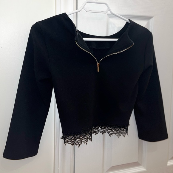 Dynamite BLACK long sleeve size M fits XS ✨ - Picture 6 of 7